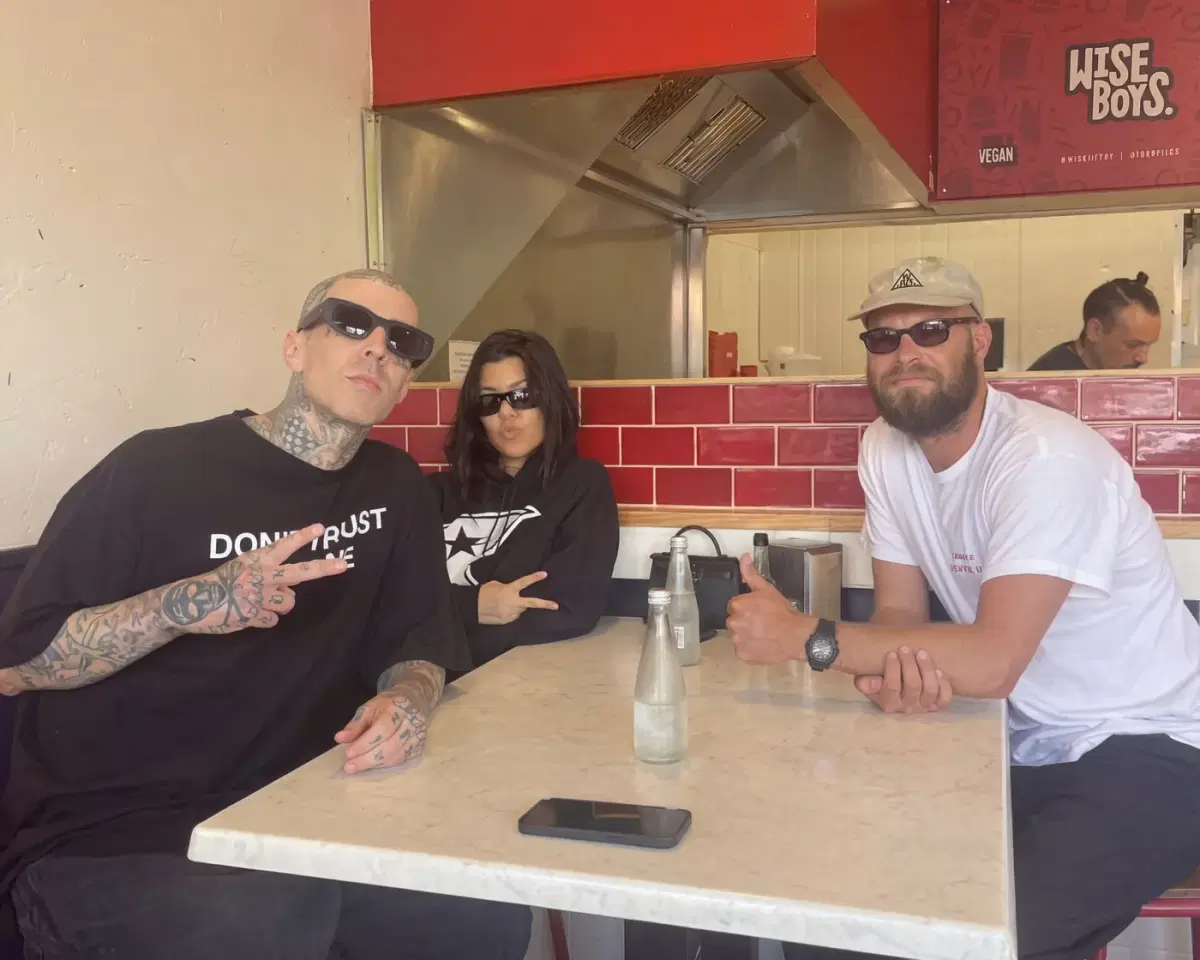 Travis Barker and Kourtney Kardashian